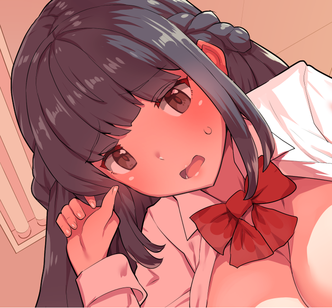 FANBOX絵お作業再開。ちなみに昨晩の段階と比べて目の位置を少し上に上げてる&耳の位置もそれに合わせて少し修正しました。 