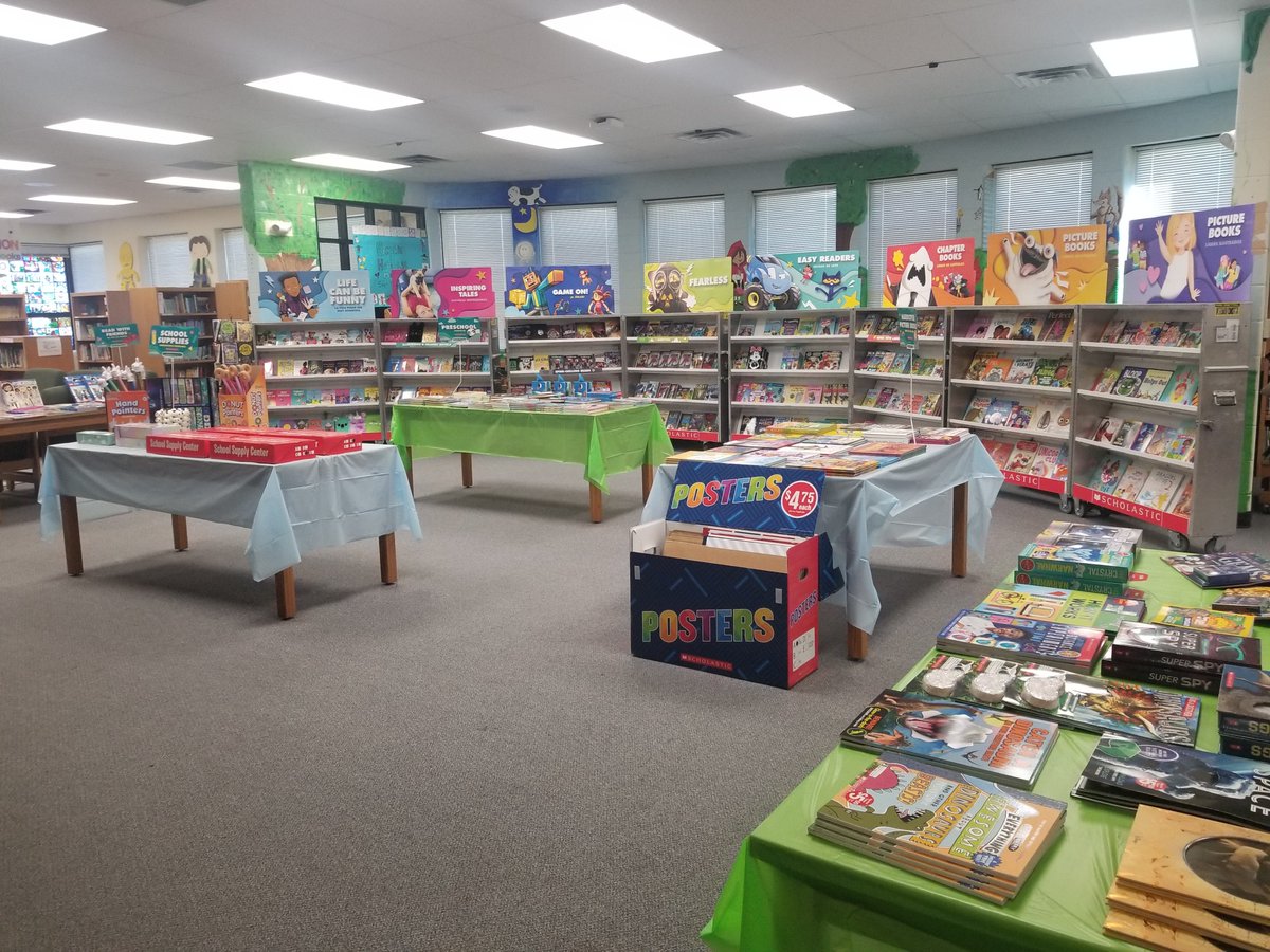 IrvingElementa1's tweet photo. When you come for conferences today, be sure to check out the #BookFair! @Scholastic See pic for hours. #5dollarbin #books #posters #IrvingShines #ShineBright https://t.co/5sKVizdRo4