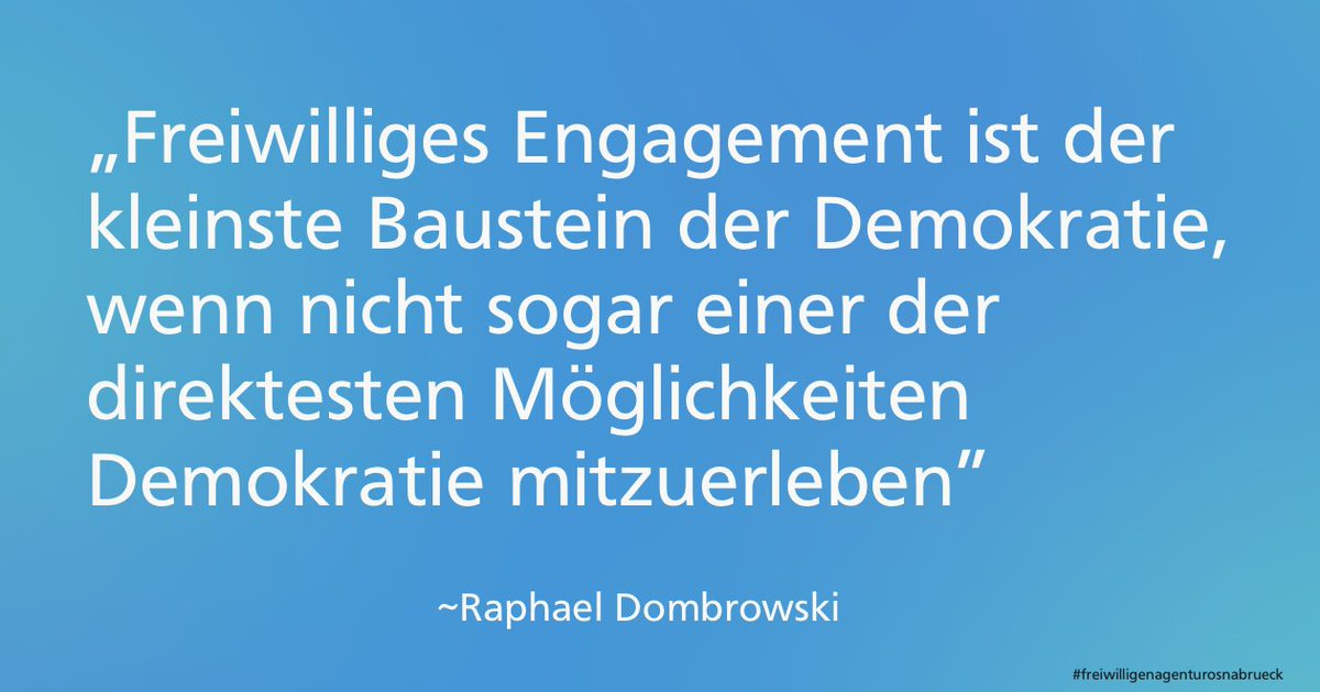 Ihr möchtet mehr über das freiwillige Engagement in Osnabrück erfahren? Dann schaut auch bei Instagram vorbei unter freiwilligen_agentur_os 🧐📲

#engagiertinosnabrueck #osnabrueck #freiwilligengagiert #freiwilligenagenturosnabrueck #zumglueckengagiertinosnabrueck