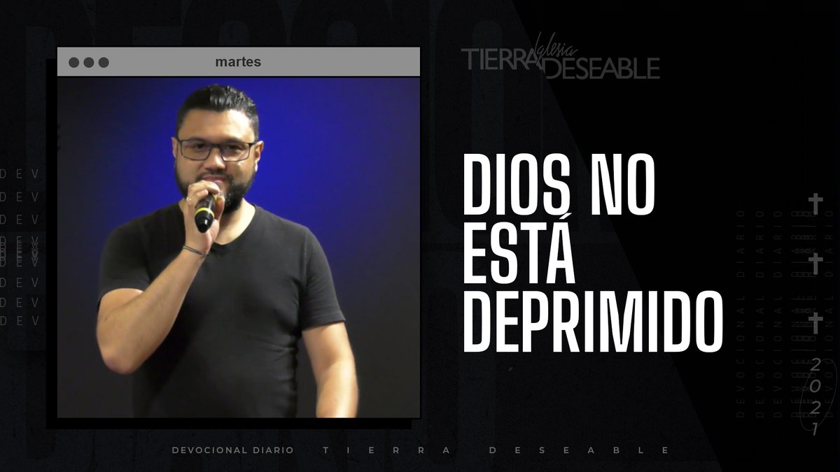 _tierradeseable's tweet photo. DIOS NO ESTÁ DEPRIMIDO

https://t.co/pEyQ0NYjrD

#elMejorMomentoDeTuDia #somostd #tierradeseable #tupalabradiaria #micasafavorita #devocionalDiario https://t.co/oibObpjiV6