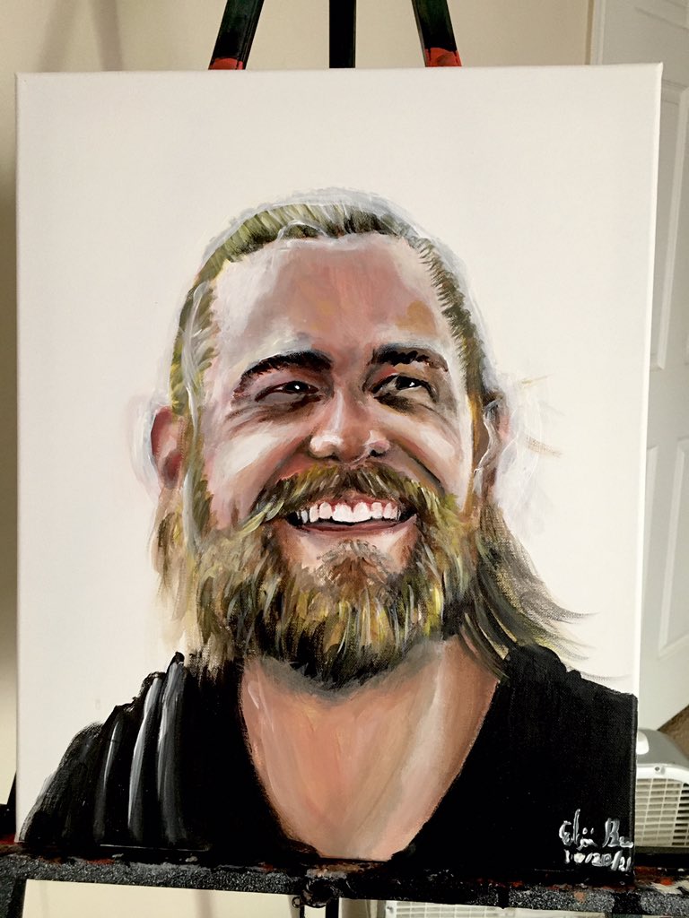 Elikb21's tweet photo. “Peace, much love, and namaste” 🙏🏾 👁 🧘🏿 Here’s my painting of @aaron_doughty44 Hope you like it bro 🙌🏾🙏🏾 (Wrong date, I meant 10/20 not 09/20)   #AaronDoughty #spirituality #thirdeye 
ART WEBSITE LINK HERE: https://t.co/XRgWP8cMOo https://t.co/iiKk1DABdw