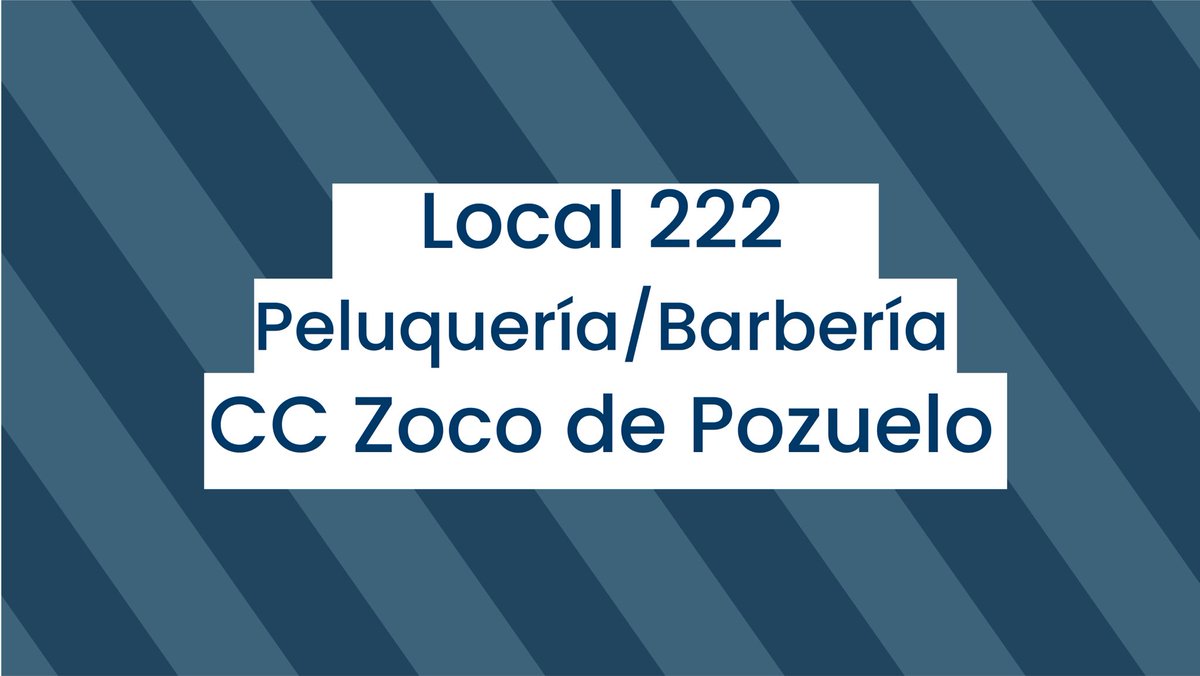 ¿Estás pensando en cortarte el pelo? ¿Quizás un pequeño arreglo para tu barba? En el Local 222 del CC Zoco puedes encontrar a De Marcos Barbería💈

Peluquería de caballeros con más de 10 años de experiencia con un estilo jóven, moderno y único! 🧔🏻‍♂️🪒

#CCZoco #Madrid