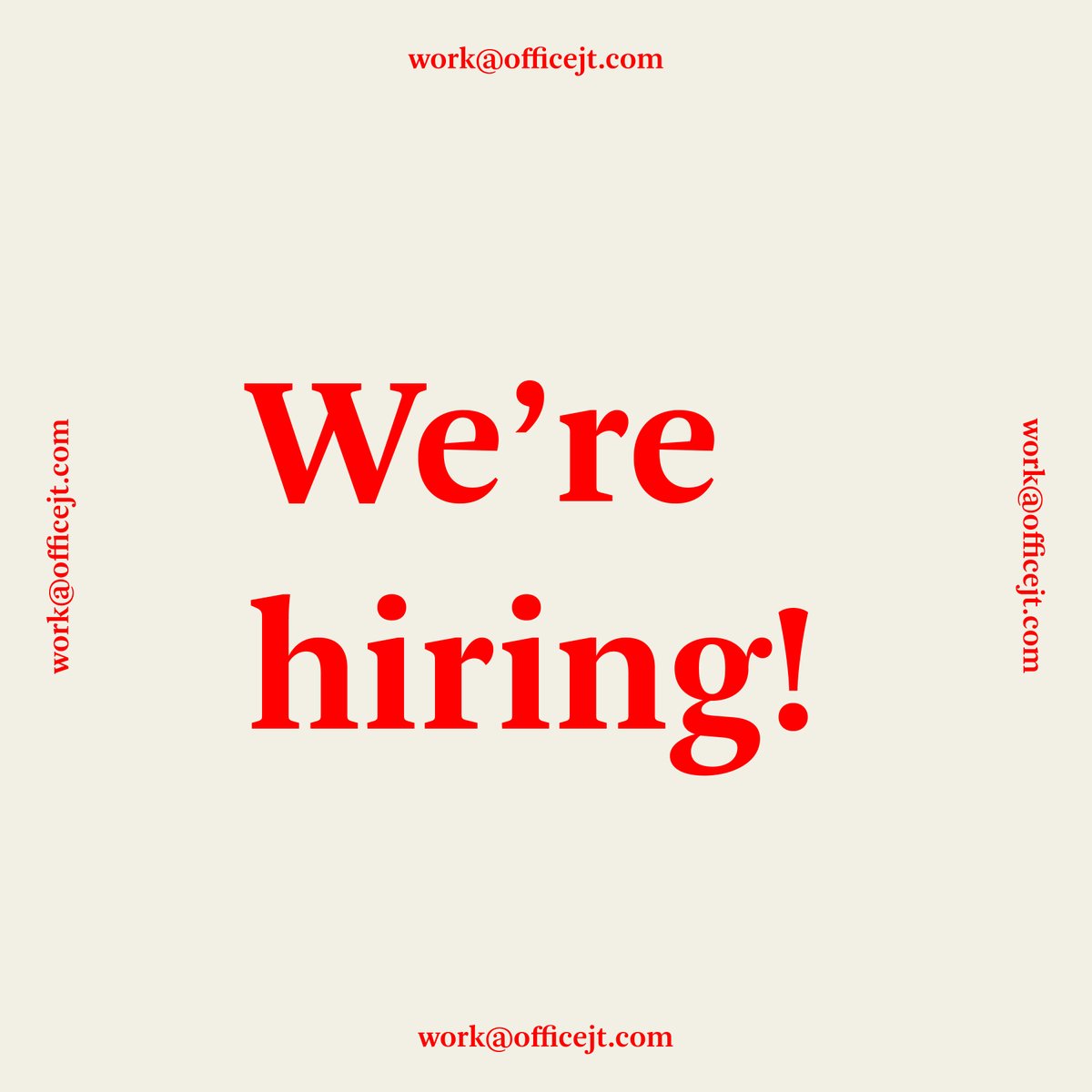 OfficeJT_'s tweet photo. We're currently hiring a full-time Designer to join our team in New Orleans! Candidates will have the opportunity to engage in challenging work within an award-winning collaborative studio and be directly involved in a range of project types. Apply today: https://t.co/p07Nl1c0dL https://t.co/hxgWzSxrVc