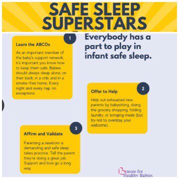 October is #sidsawarenessmonth EVERYONE can help promote #sleepsafe that’s essential for healthy babies. Baltimore City documented 11 sleep-related infant deaths since 1/1/21. Please join @HealthyBabiesPH & spread the word to protect babies & keep them safe. #EveryBabyCountsOnYou