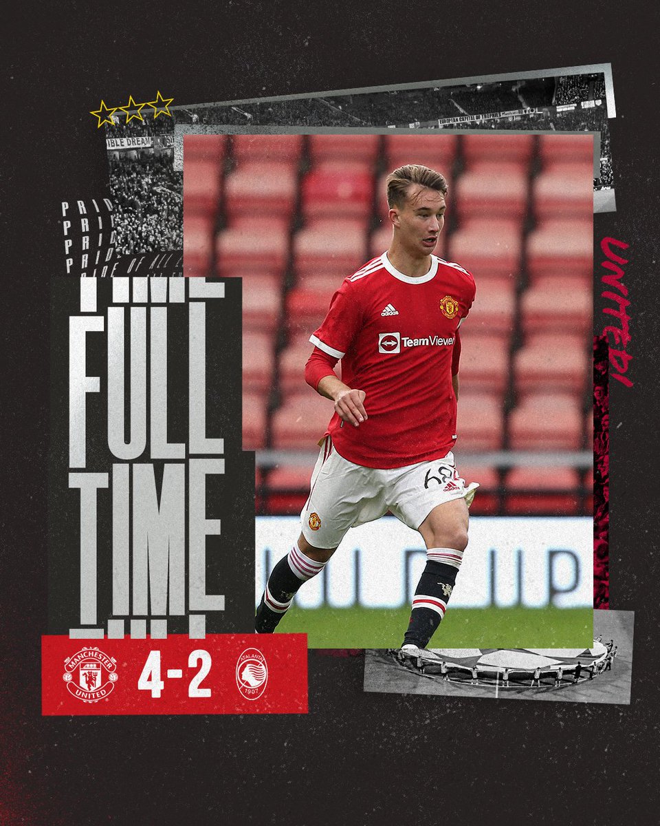 ManUtd's tweet photo. Just the outcome we wanted for our #MUAcademy side — well played, lads! 👏🔴

#MUFC | #UYL https://t.co/bEDj7GvPdD
