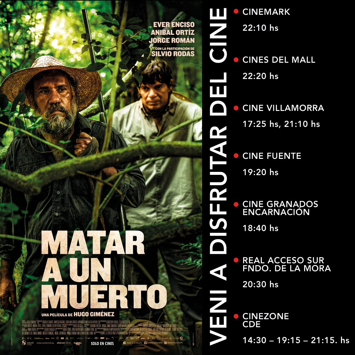¡HOY miércoles de cine! #MataraunMuerto continúa en cartelera en las mejores salas del país. Te esperamos 🙌🏻