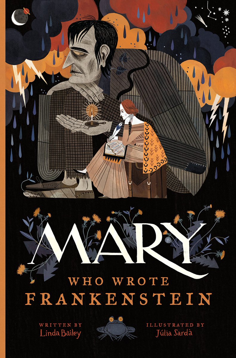 emcmack's tweet photo. My 4-y-o is currently obsessed with this (interesting! gorgeous! entertaining! spooky!) book by @lindabaileyink & Jรบlia Sardร . So much so, that he corrects his teachers when they say "Frankenstein" instead of "Frankenstein's monster." ๐
๐ฅบ #TinyNerd #Frankenstein #HalloweenBooks https://t.co/rh9mtyaqJf