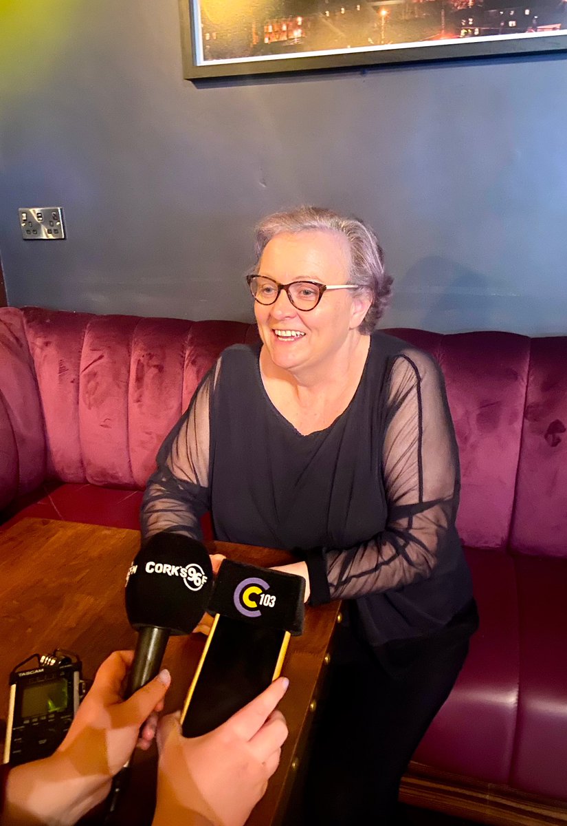 gallagherscork's tweet photo. Our boss lady Noreen speaking with @Mairead2hig of @Corks96FM & @C103Cork about yesterday’s announcement. Catch what she said on today’s news report. 🎤
@The_VQ_Cork
#Corks96fm #C103Cork https://t.co/ORIdCb2eL4