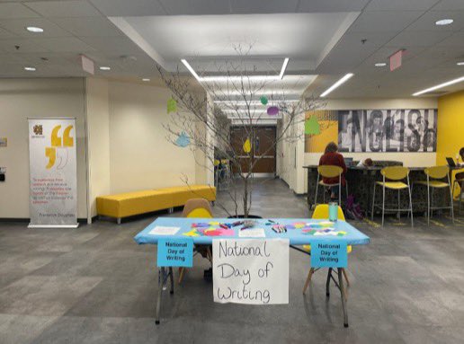 Join NCTE as we celebrate the National Day on Writing today. We’ll be in the lobby of the English Building, on the Kennesaw Campus, until 2:00 p.m. Come see us! 🥳📝