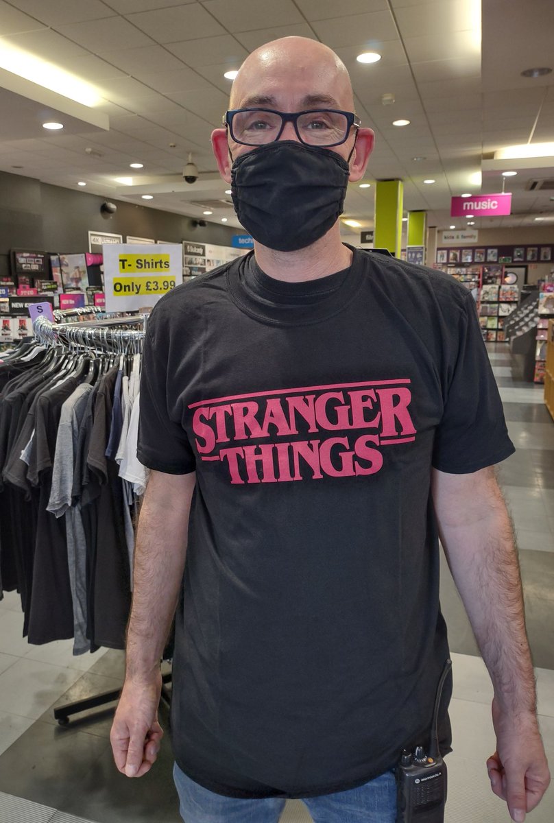 hmv_Staines's tweet photo. 🚨PRICE DROP🚨 Get these awesome T-shirts for only £3.99 each #Strangerthings #Cobrakai #SteveRhodes #tshirts https://t.co/04DWtJbHR2