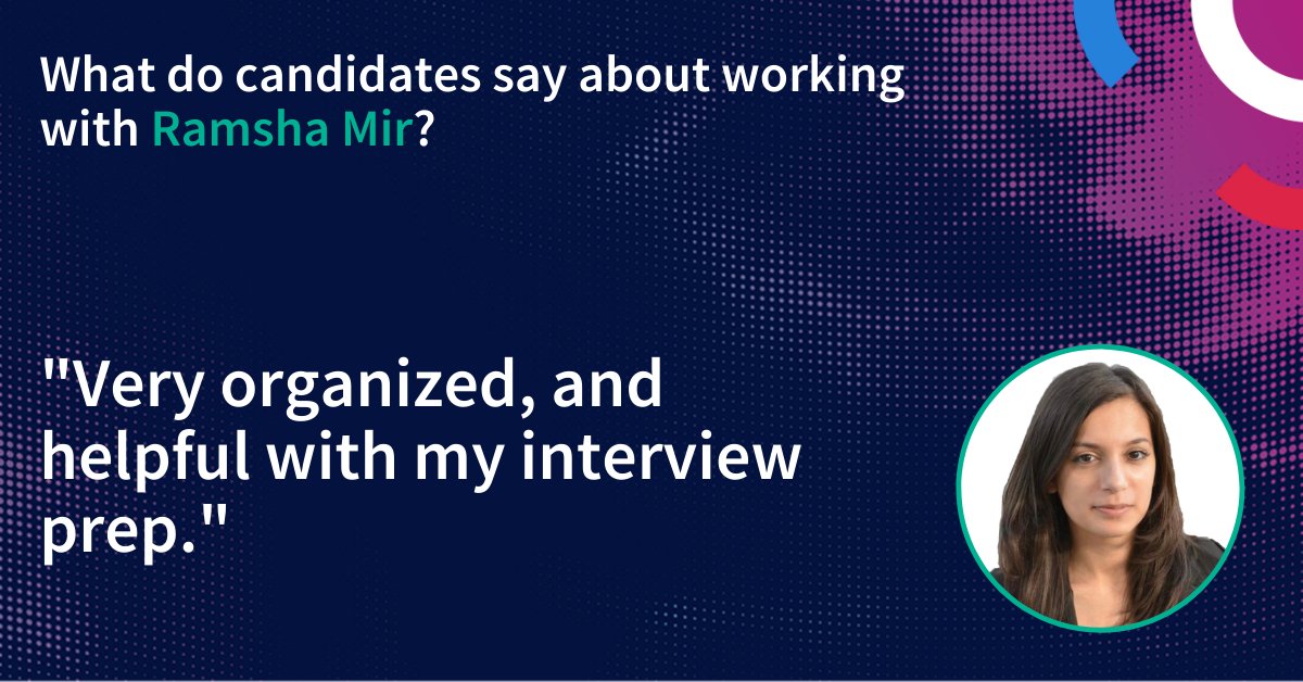 Our Candidate had a lot to say about working with our Senior Recruitment Associate, Ramsha Mir.

Learn more about Ramsha, and what it's like working with Clarity: bit.ly/3B6XEWs 

#candidate #finance #accounting