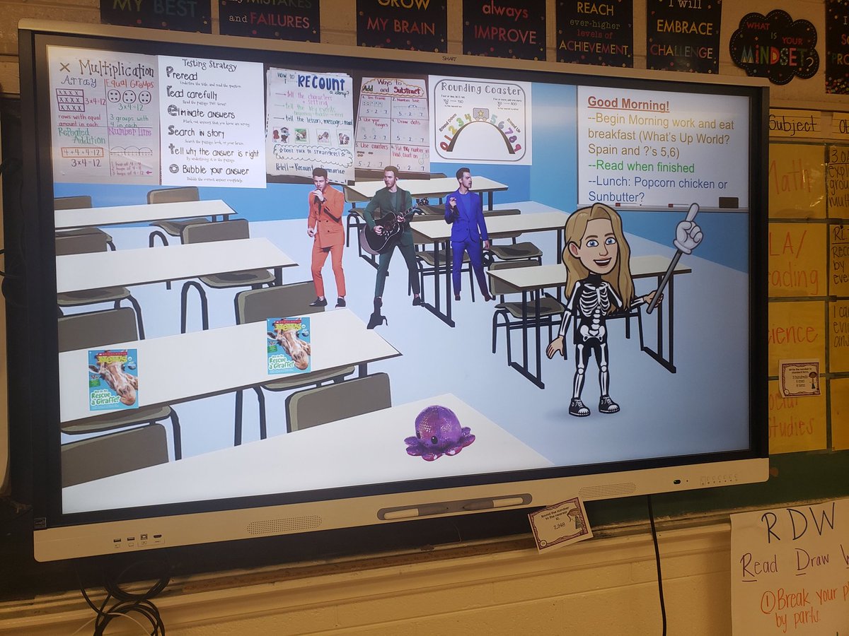 Kmbowman_'s tweet photo. Hey @jonasbrothers, what do you think of my bitmoji classroom? My scholar sure do love it! @kevinjonas @nickjonas @joejonas #RememberThisTour #happinessbegins #JonasBrothers #teachertwitter https://t.co/dIgrnXnOPq