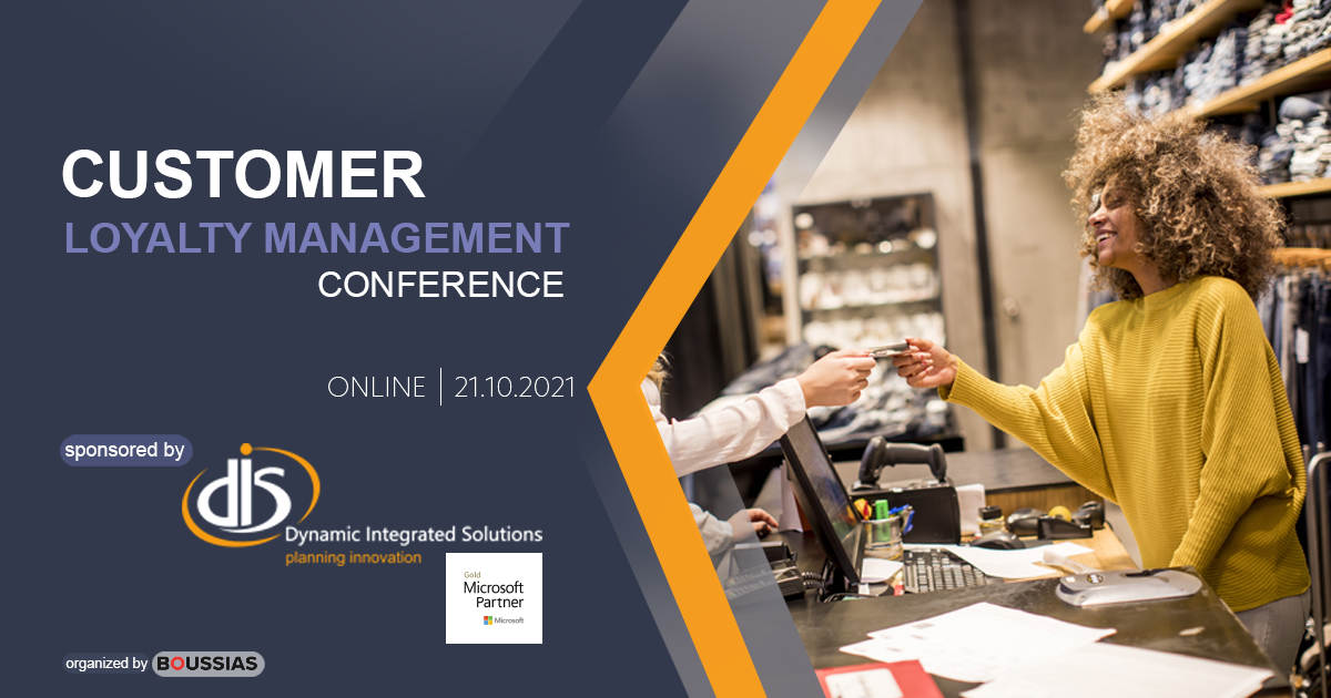 DIS_Hellas's tweet photo. So proud to sponsor the Customer Loyalty Management Conference, taking place online, on 21 October 2021 and organized by Boussias. Technological solutions, business strategies and current issues that shape customer loyalty today will be shared.  

Find 👉 https://t.co/lVL0PQPb8x https://t.co/MojDY3Ad1j