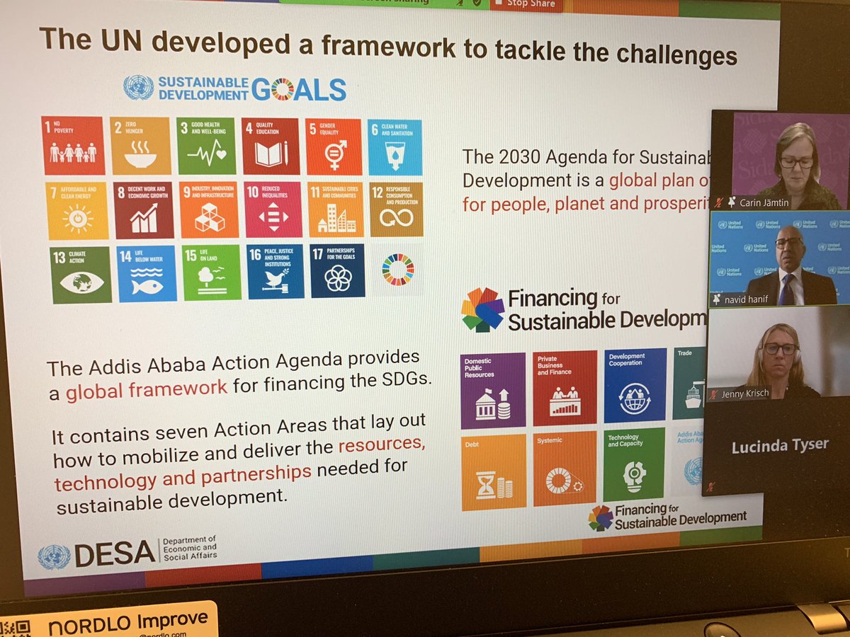 JennyKrisch's tweet photo. Today I’m proud of Sida launching a committee to advance the Financing for development agenda. I look forward to work towards bringing the SDG &amp; FfD agendas closer together! Thanks Navid Hanif UNDESA 4 inspiration! #FfD #financing4dev #FfdMoonshotstrategy4dev https://t.co/9jVKQFge2E