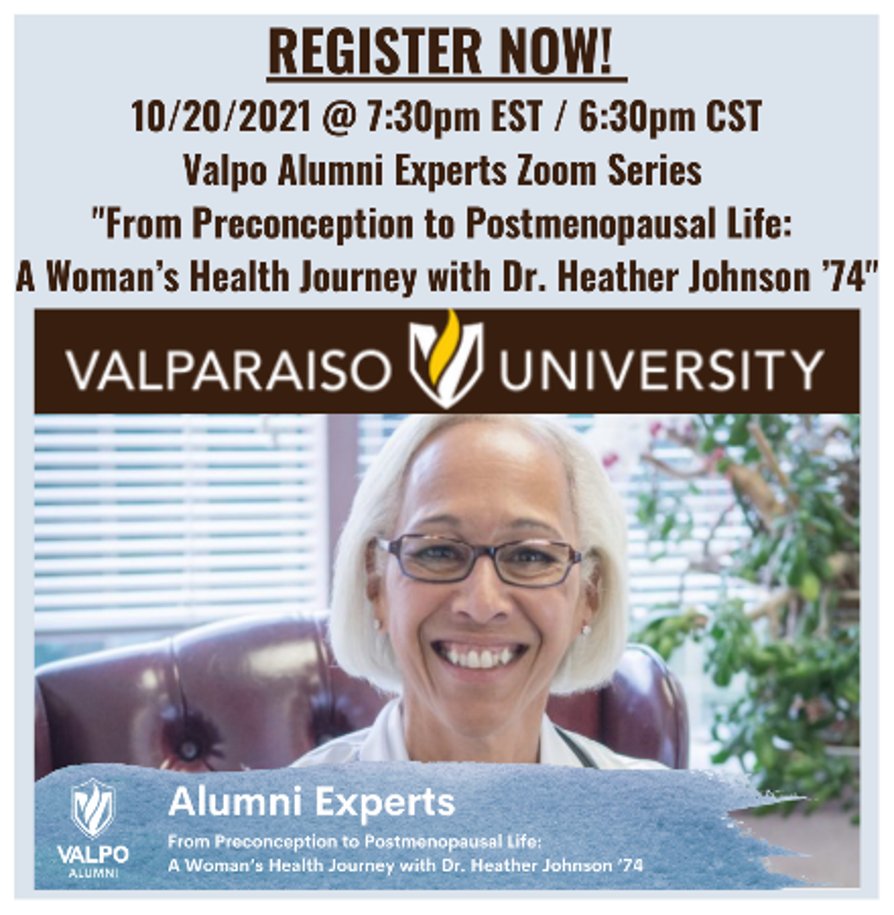 AdvantiaHealth's tweet photo. TODAY: Advantia’s @askdrjohnson is speaking to @ValpoU for their Alumni Experts ZOOM Series TONIGHT at 6:30pm CST! There’s still time to register for the free event here: https://t.co/CwSUKCMFVf https://t.co/yzgLUPAwem