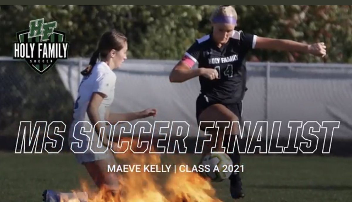 Congrats to <a href="/hfgirls_soccer/">Holy Family Girls Soccer</a> on earning their first ever trip to the state tourney! AND to our girl Maeve Kelly for being nominated for MS. Soccer! Special shout-out to <a href="/hfsuperfan/">HF $uperfan$</a> for showing  up all over the place this fall! 🔥🏒⚽️🔥 <a href="/HolyFamilyFire/">Holy Family Catholic High School</a>