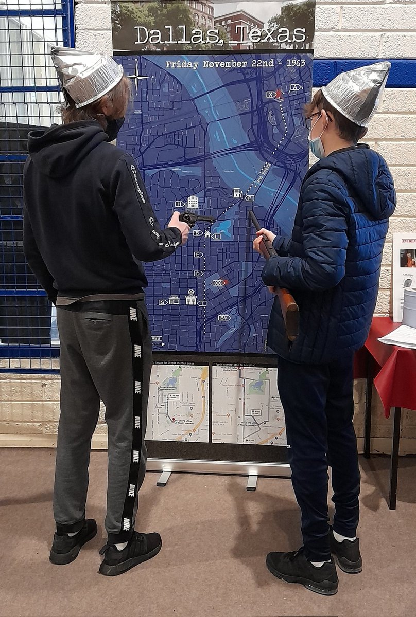 TYs from #carrickonshannon Community School had a great interactive workshop with Alison from <a href="/forensic_fun/">Forensic fun</a> .They investigated #JFK's assassination, autopsy reports and finger printing.