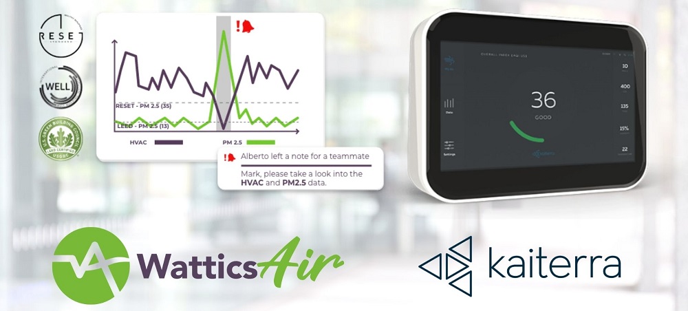 Wattics partners with <a href="/kaiterra/">Kaiterra</a> #airqualitymonitoring bringing #energy and #airquality data onto a single platform. Here's how our latest integration can help you optimising energy use, cost &amp; #indoorhealth for your facilities -> bit.ly/3ne0EdQ