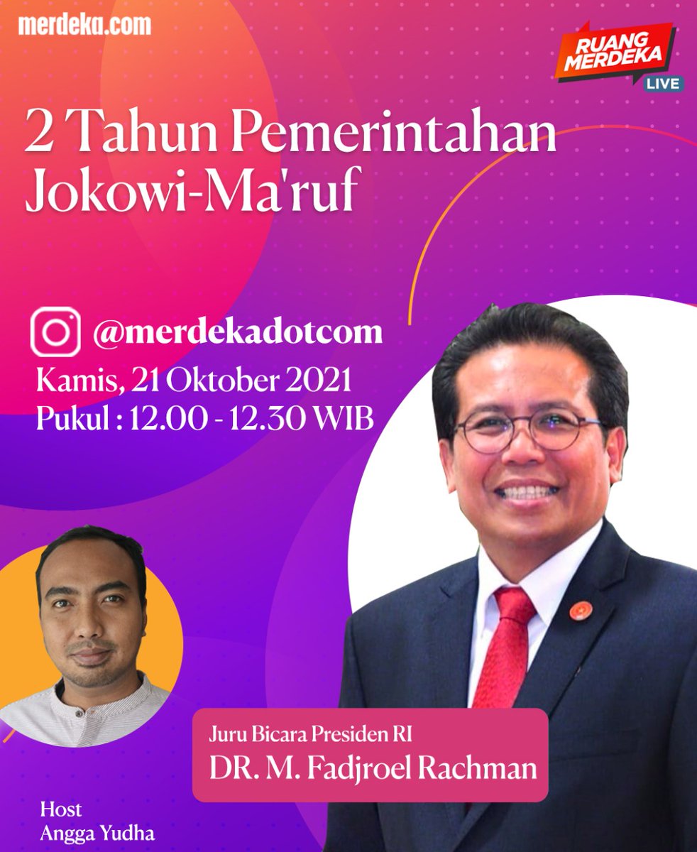 Yuk kita kritik dan dialog karena merupakan hak konstitusional kita ~ #BungFADJROEL #2tahunjokowiamin <a href="/JubirPresidenRI/">StafKhususPresiden_Komunikasi</a>