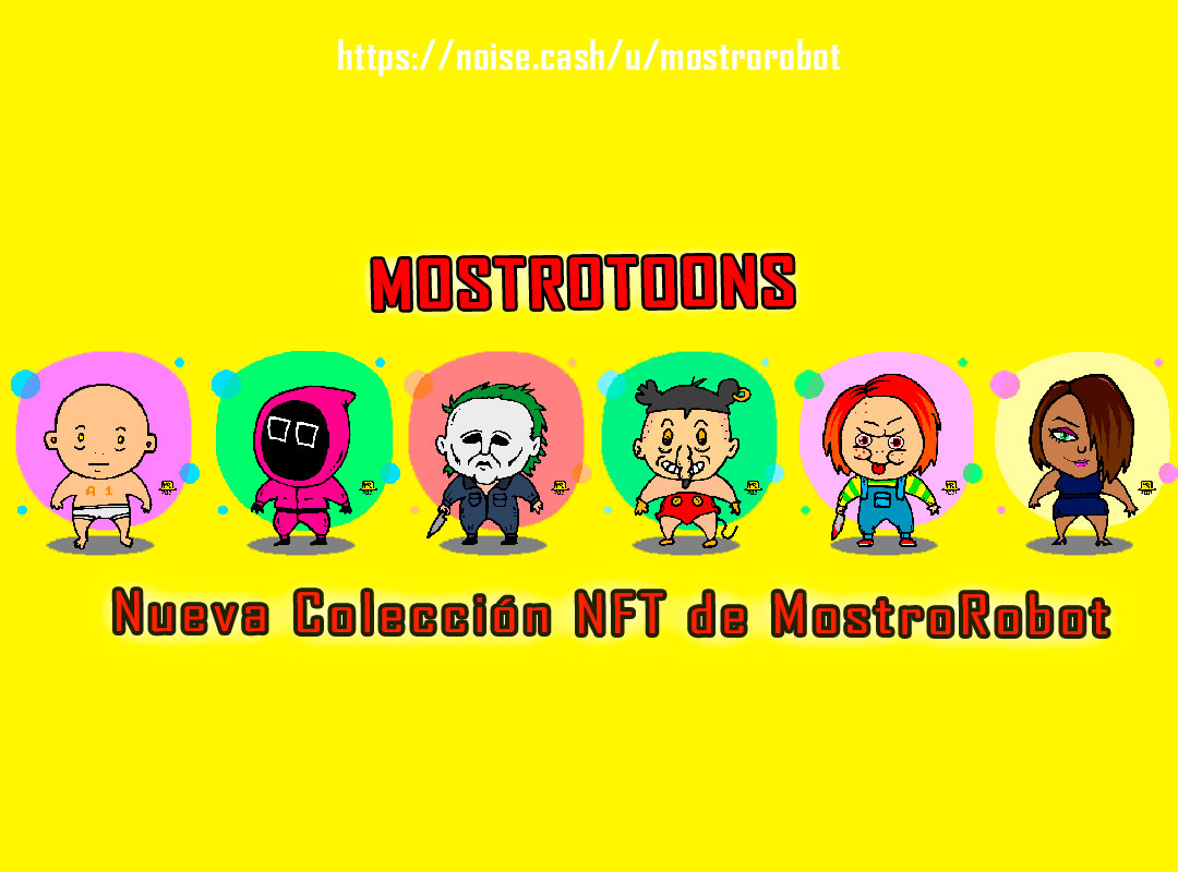 mostrorobot's tweet photo. New NFT collection: MOSTROTOONS 
Six pack. Check them out here:
https://t.co/sORRymnfTh
🤩  🤩  🤩
#NFT #NFTs #tokens #collection 
#mostrotoons #mostrorobot #yeah! https://t.co/MD2Gax1y6A