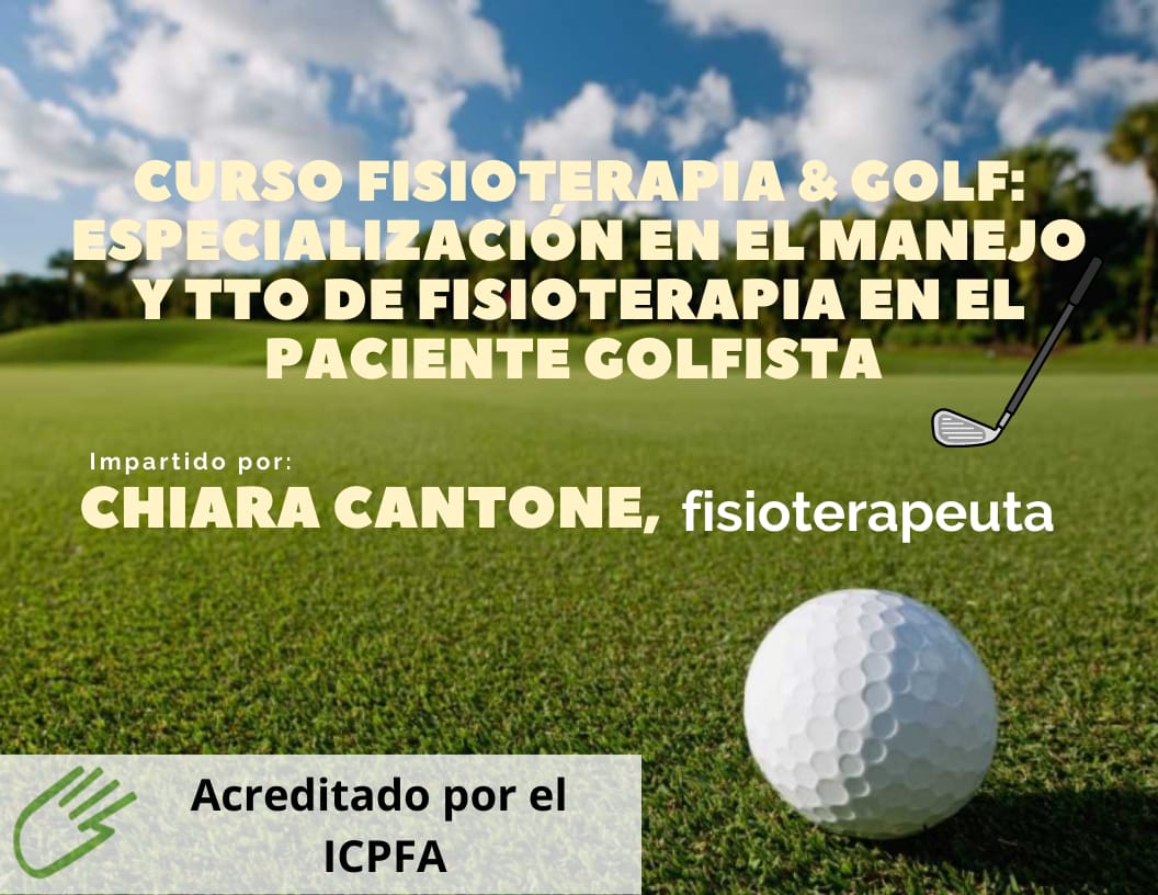 chiara_cantone's tweet photo. Curso Fisioterapia &amp; Golf Homologado por @Colfisio. 
Hazte todo un experto en Fisioterapia&amp;Golf gracias al vídeo-análisis del golpeo y a prácticas en las que tú mismo practicarás el juego.

Más información del curso en mi perfil personal: 
https://t.co/hmCs6kDSRx

#Fisioterapia https://t.co/mxV2vAkJ9X