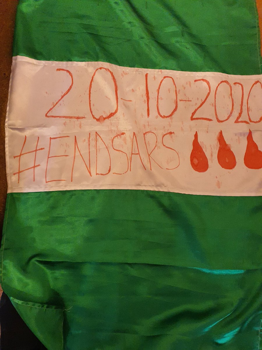 AishaYesufu's tweet photo. Getting set for my #EndSARSMemorial walk in Aberdeen 

We will not forget the massacre of 20-10-2020 by the Nigerian government led by Major General Muhammadu Buhari and Professor Yemi Osinbajo 
#EndSars
#LekkiMassacre 
#EndSARSMemorial https://t.co/7ey62E8hmk