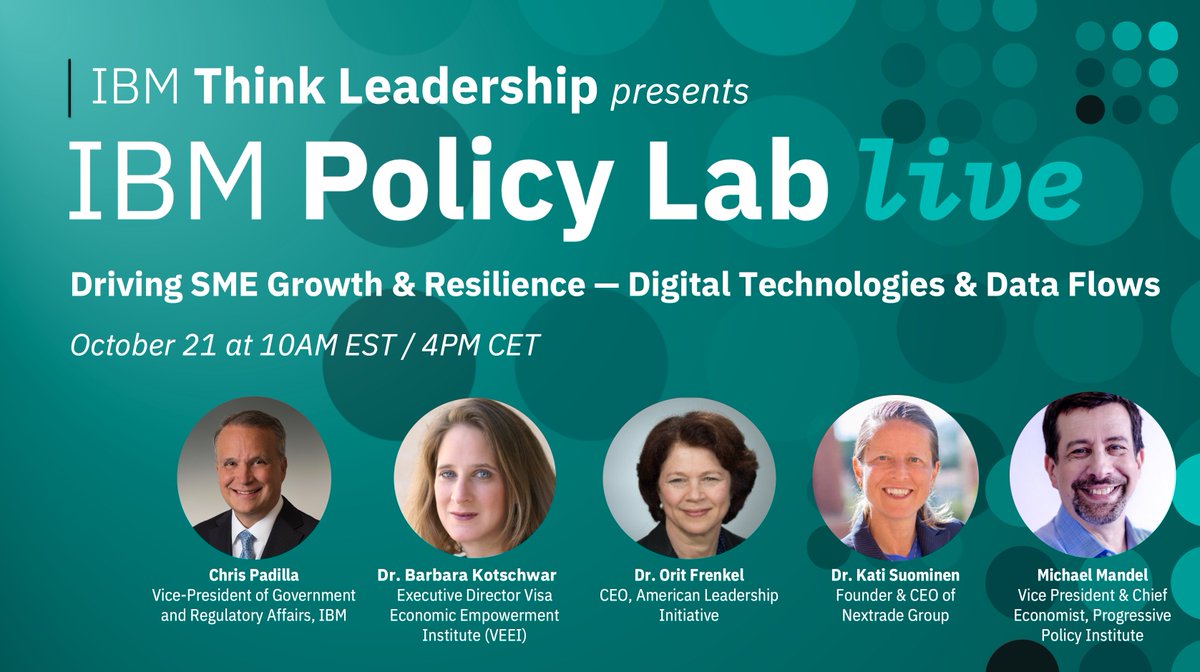 IBMpolicy's tweet photo. What does a “worker-centric” trade policy look like and how is #DigitalTrade a key component?
Join the #IBMPolicyLab Live Event tomorrow at 10 AM EST: https://t.co/ERrTGh5MYo
@ChrisPadilla00 @MichaelMandel @ppi @BRKotschwar @VisaNews Nextrade Group @OritFrenkel @AmerLeadInt https://t.co/BT3M3zt0NB