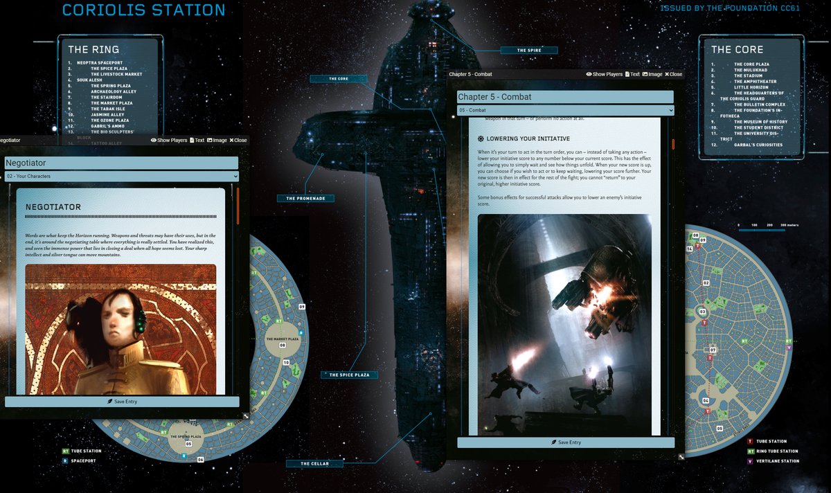 FreeLeaguePub's tweet photo. Coriolis – The Third Horizon RPG launched on the Foundry Virtual Tabletop!
☄️
Do you wish to crew a spaceship & explore a remote cluster of star systems?
The award-winning science fiction RPG is now available on @FoundryVTT -> https://t.co/Pi0tX2NZWf https://t.co/bdF6vFDB8a