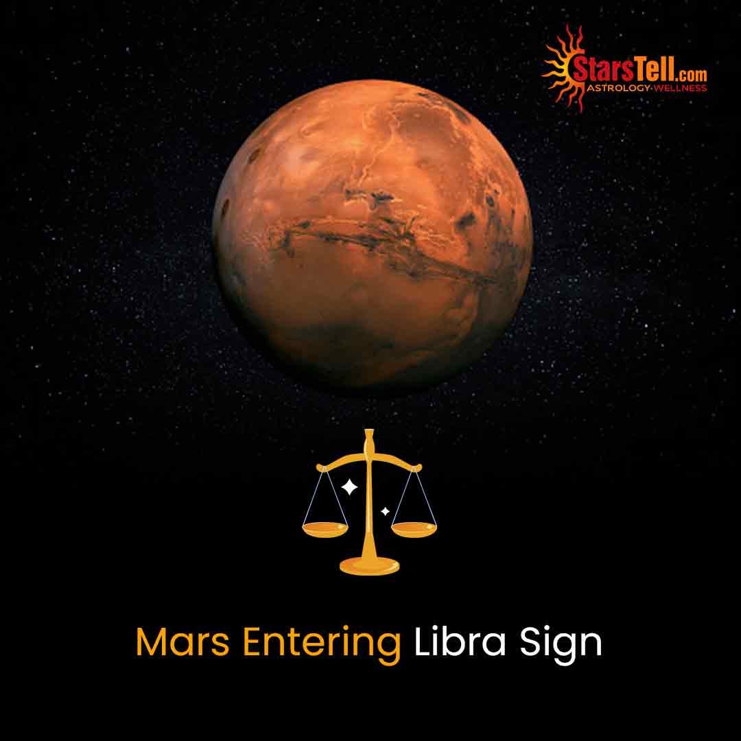 YourStarsTell's tweet photo. "Aggressive planet, Mars, is going to enter into Libra sign, to cancel the debilitation of the Sun and create 'NeechBhang Raaj Yog'.
Talk to your Astrologer. https://t.co/HLjmHsLFp6 and book a session NOW:
#Mars #MarsTransit #MarstransitInLibraSign #Librasign #marsinlibra https://t.co/fRKwqgcDFK