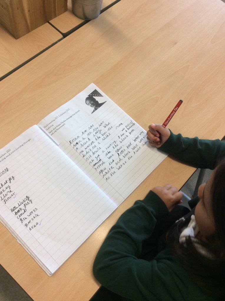 <a href="/history2bedford/">history2</a> <a href="/EnglishBedford/">English</a> 2CF were able to recall lots of information about Rosa Parks and used it to write a paragraph explaining why she was so important for #BlackHistoryMonth