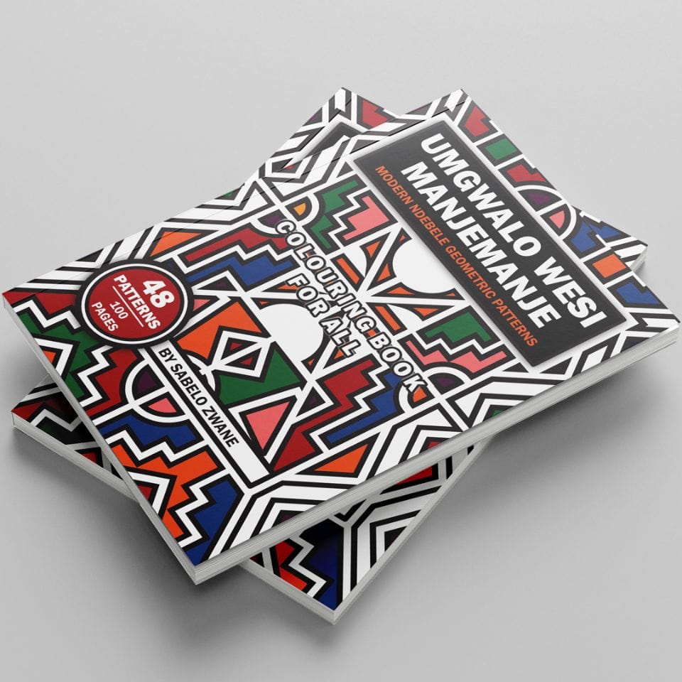 SubMalwela's tweet photo. If you have kids or you want to relief some stress then you have to get this book. My very first colouring book Umgwalo wesi Manjemanje: Modern Ndebele Geometric Patterns. It is filled with 48 Ndebele Geometric Patterns - R80 a copy plus R70 delivery country wide. https://t.co/eN5MGjys8g