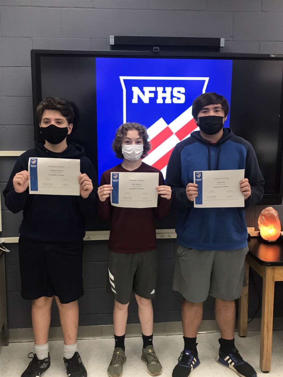 Nohlan Wehrli (@hprhs_nohlanw) on Twitter photo Just completed my <a href="/NFHS_Org/">NFHS</a> Social Media For Students Course to become a social media ambassador. Super excited to represent my school🐾📱
<a href="/HPRwildcats/">High Point Regional High School</a> <a href="/JonTallamy/">Jon Tallamy</a> <a href="/HighPointSTEM/">Brian Drelick</a> <a href="/kfenlon67/">Kevin Fenlon</a> <a href="/SeamusWCampbell/">Seamus Campbell</a> @hprhs_BLombardo @hprhs_koby #hprwildcats #highpointmedia Just completed my <a href="/NFHS_Org/">NFHS</a> Social Media For Students Course to become a social media ambassador. Super excited to represent my school🐾📱
<a href="/HPRwildcats/">High Point Regional High School</a> <a href="/JonTallamy/">Jon Tallamy</a> <a href="/HighPointSTEM/">Brian Drelick</a> <a href="/kfenlon67/">Kevin Fenlon</a> <a href="/SeamusWCampbell/">Seamus Campbell</a> @hprhs_BLombardo @hprhs_koby #hprwildcats #highpointmedia
