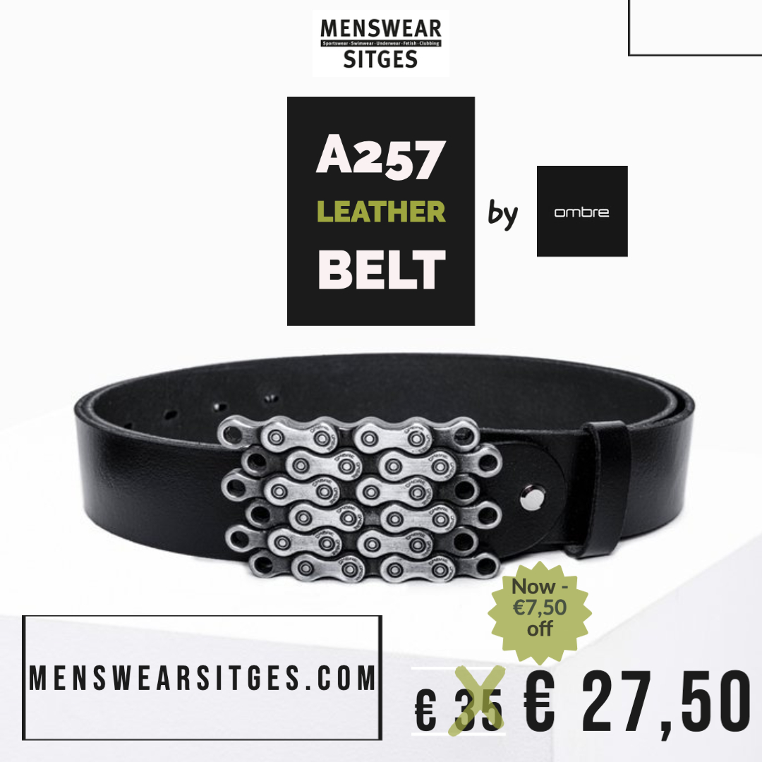 A257 Leather Belt by #ombremenswear 
Leather belt with adjustable strap - € 27,50

menswearsitges.com/product/a257-b…

#menswearsitges #menswear #sitges #men #man #ombre #clothing #fashion #outfit #casualwear #ombrewear #shopping #compraonline #compraespana #shoppingsitges #shoppingspain