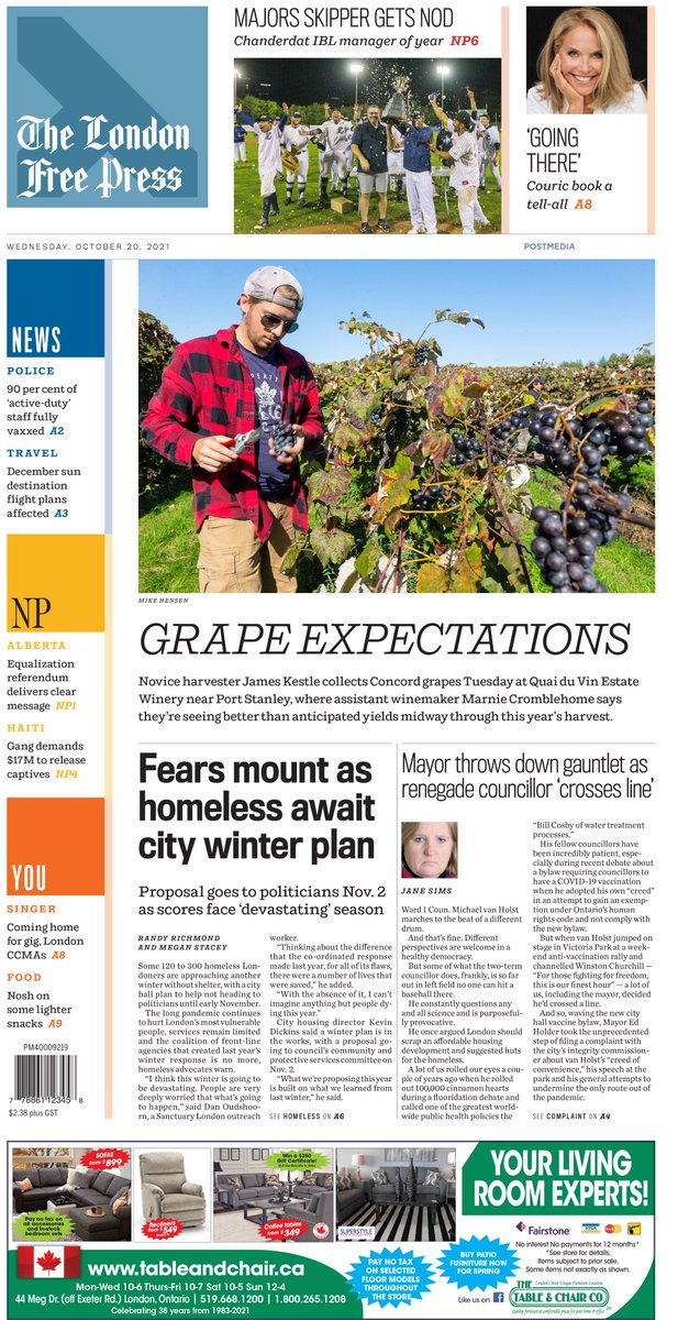 LFPress's tweet photo. #FrontPageNews #ldnont https://t.co/nSkwhJOUnW