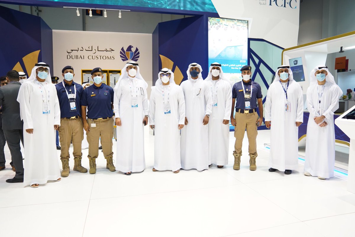A delegation from the <a href="/customsuae/">FCAUAE</a> checked the <a href="/pcfc_dubai/">PCFC</a>’s initiatives during their visit to our stand at GITEX. They learned about the showcased innovations' added value in promoting trade and facilitating customs process.

#DigitalTrade #GitexGlobal #Gitex2021 #GitexTechWeek