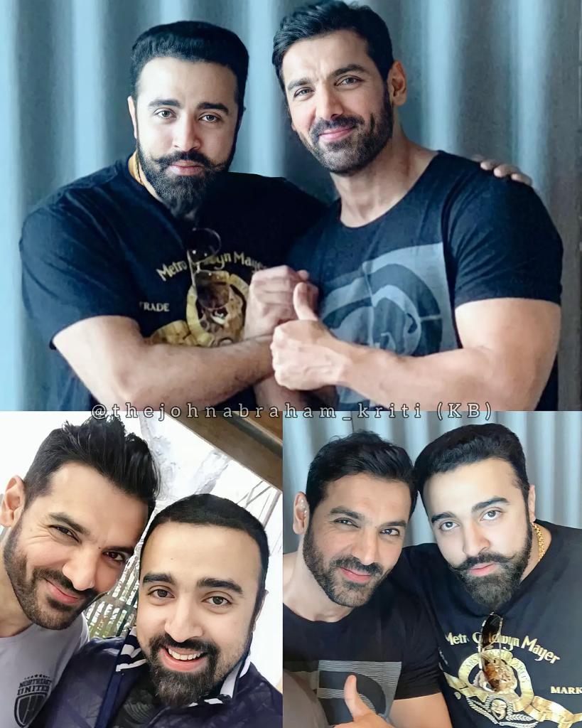 John_abraham_KB's tweet photo. It's time to njoy some #FriendshipGoals 🤘

Our #HandsomeHunk #JohnAbraham with one of his closest frnds #NileshSahay sir
Wishing u a very Happy Bday sir🤗

N this smile of ur My #DimpleKing @TheJohnAbraham 
It has Whole of my 👉❤️👈

#CutestSmile #Hotnessoverloaded 
#KingOfHeart https://t.co/Ih1GKRcY4e