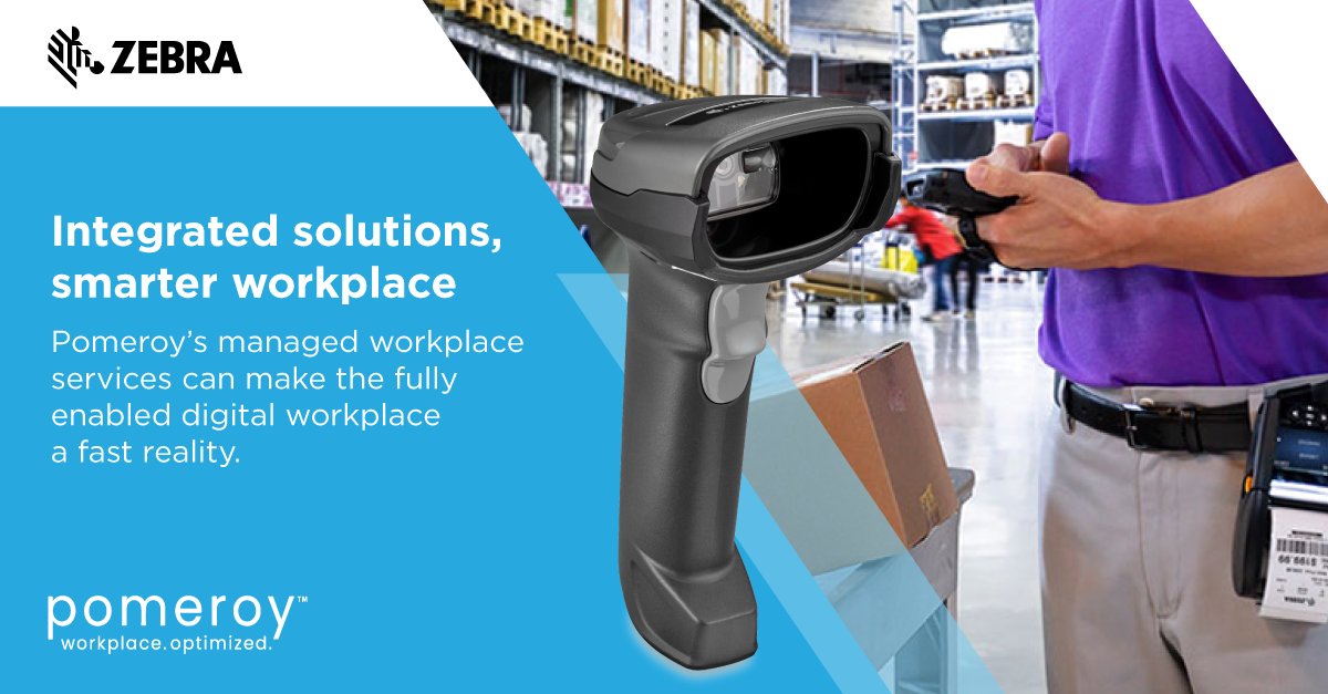 pomeroy_us's tweet image. Talk to us today to learn more about how Pomeroy can help your organization lnkd.in/efGGrTes

#workplaceoptimized #integratedsolutions #zebratechnologies