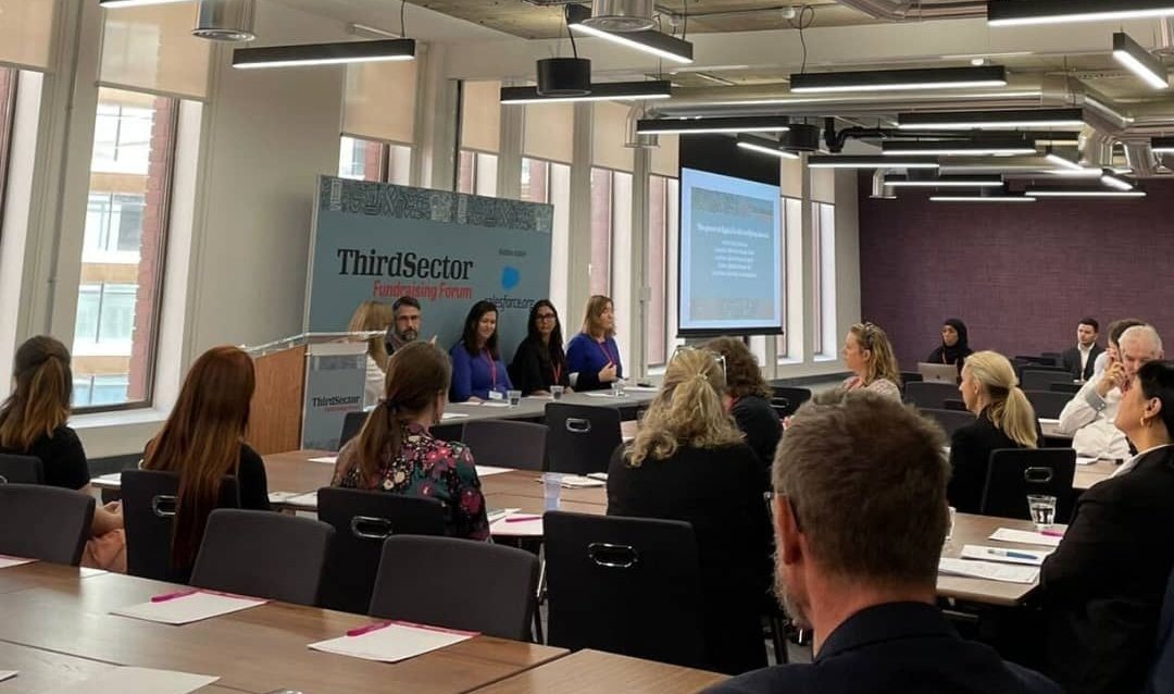 Extremely happy to be back at our first in-person event in 2 years at <a href="/ThirdSector/">Third Sector</a> Fundraising Forum!  We are excited to be in the same room with some amazing #charity partners, listen to their stories, and participate in the process of shaping the future of #fundraising