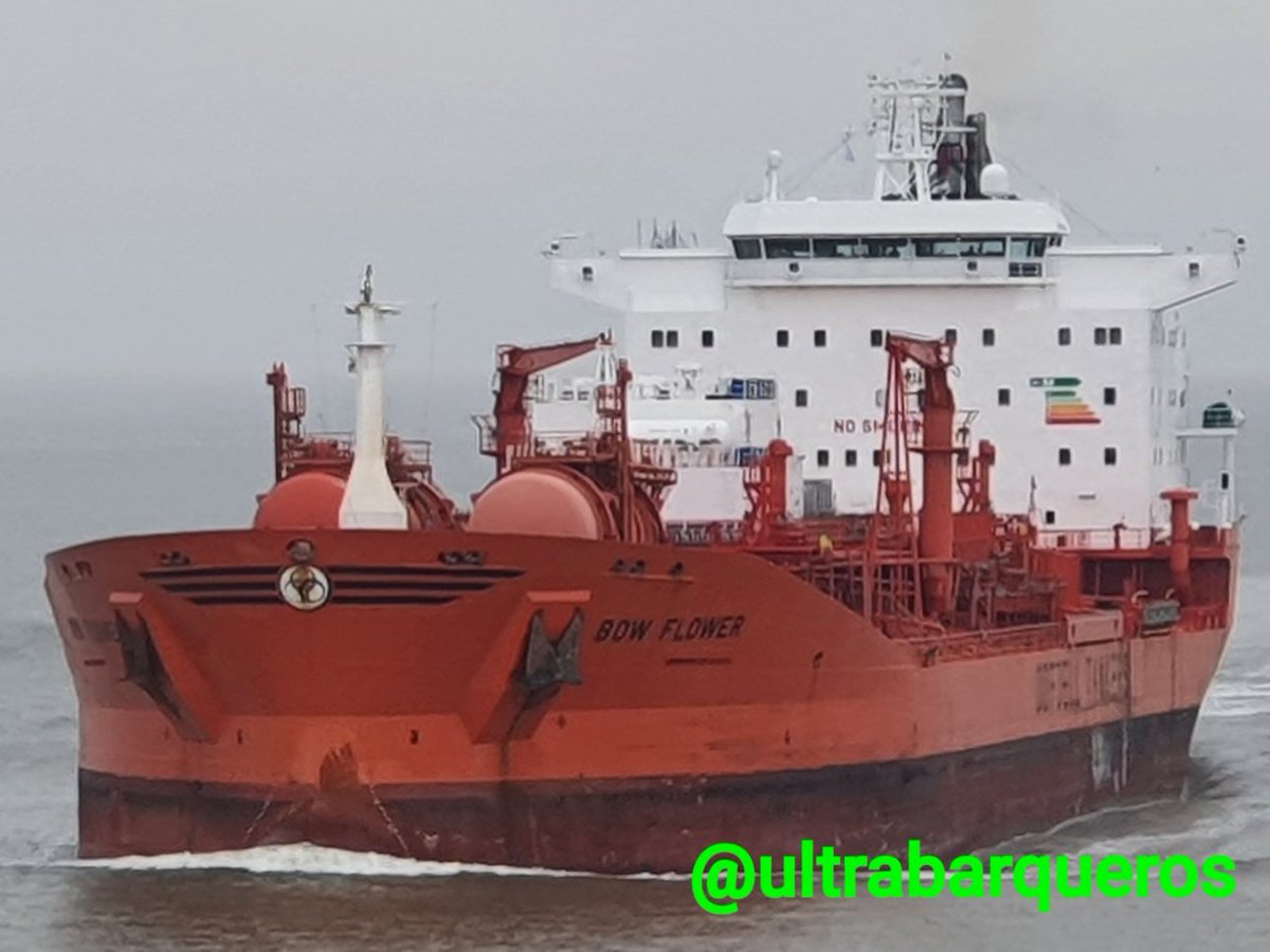 UltraBarqueros's tweet photo. Oil/Chemical Tanker Ship "BOW FLOWER" - Photo taken on board General Cargo Ship "BBC MARYLAND" #PuntaIndioChannel #RioDeLaPlata #Argentina - 13.10.2021 - 12:26 Local Time.
#ultrabarqueros #ultrabarqueros2 #pilots #pilotboat #merchantnavy #instaship #merchant #bulkcarrierships https://t.co/cBxKKCnTVw