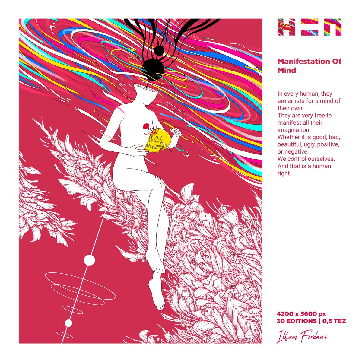 ilhamfrds_'s tweet photo. "MANIFESTATION OF MIND"
Is available on @hicetnunc2000 

Only 0,5 TEZ | 30 Editions

Collect at :
https://t.co/INyO8xrY3g

#NFT #NFTs #NFTCommunity #nftcreator #NFTdrop #NFTASIA #IDNFT #NFTdrop #NFTTHAILAND #NFTthai #cryptocurrency https://t.co/FPJ4Nyxsus