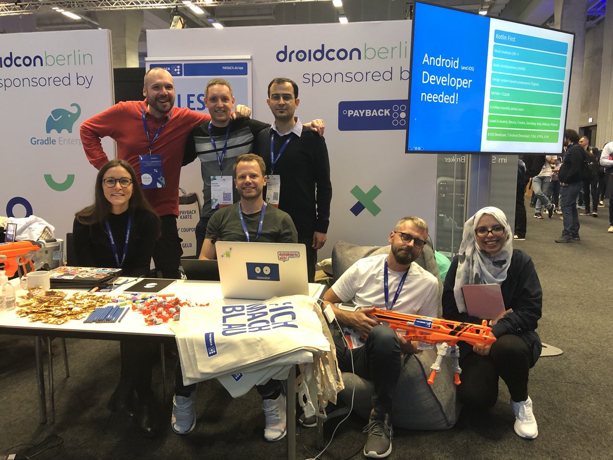 Your team ⁦<a href="/Presse_PAYBACK/">Presse PAYBACK</a>⁩  of #dcbln21 ⁦<a href="/droidconBerlin/">droidcon Berlin</a>⁩ #engage