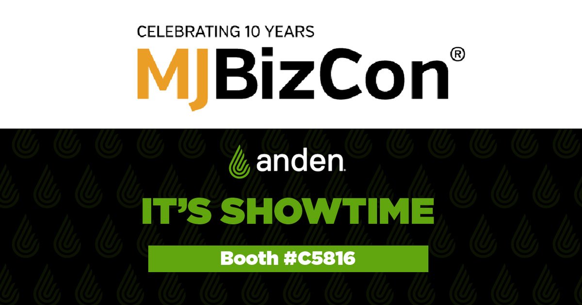AndenPro's tweet photo. #MJBizCon has arrived. It's Day 1 on the expo floor! The team is ready to share our best-in-class environmental control solutions for your grow. Stop by and see us in Booth C5816! https://t.co/I3tK3MsR3f #BuiltforGrow https://t.co/xOXe6dPwt3
