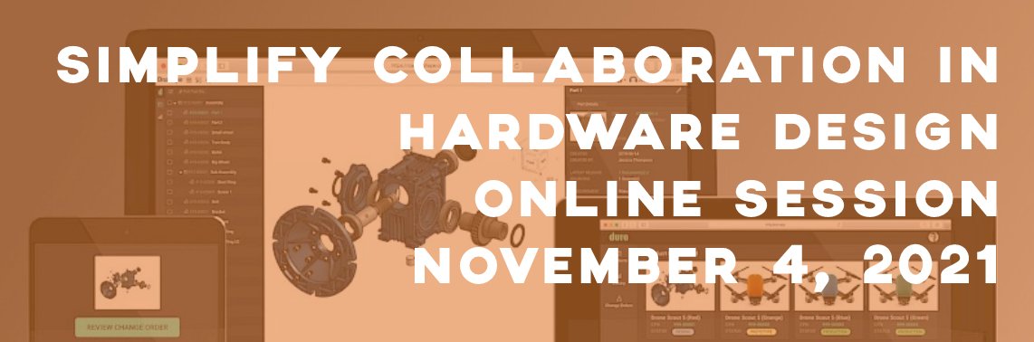 When it comes to designing #hardware, how should requirements work for you and not the other way around?

On 11/4 CEO Michael Corr + <a href="/vali_space/">Valispace</a>'s Marco Witzmann will chat about simplified data collaboration.

Join us <a href="/DFMForum/">Design for Manufacturing Forum</a>
dfmforum.com/sessions/simpl…
#getduro #plm #productdesign