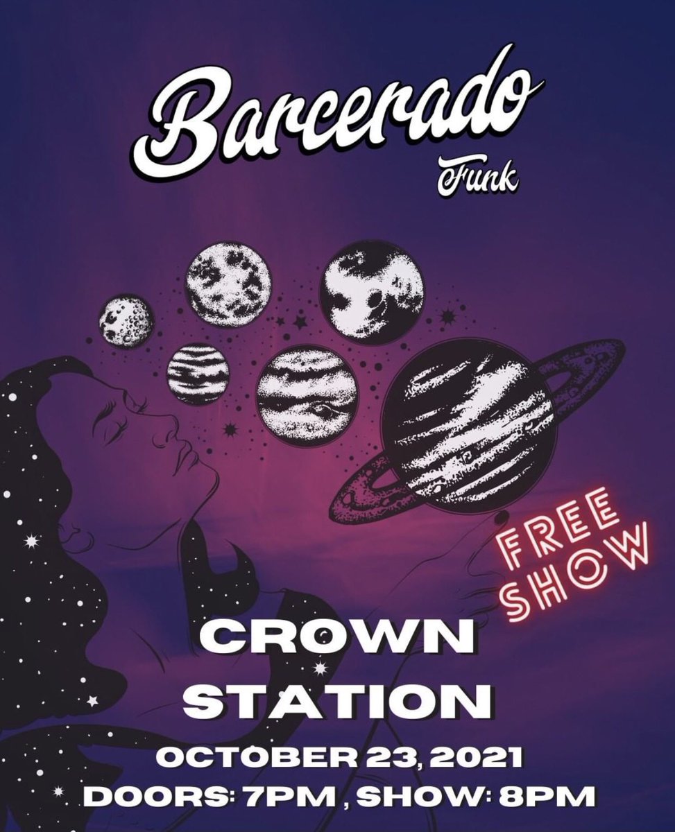 NOTbarcerado's tweet photo. ▪️Show 2️⃣: ALSO this Saturday, October 23rd, at @crownstation!! Doors open at 7pm and we have a set from 8pm-11pm!! https://t.co/f3fby4Nq1F