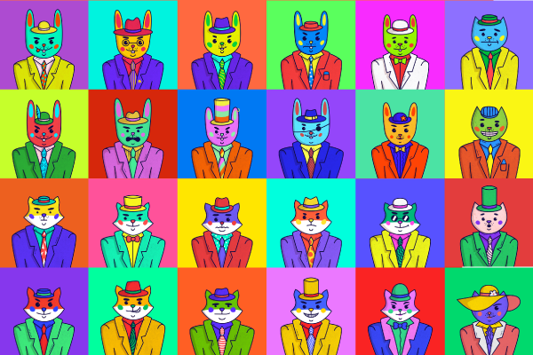 KazootzNFT's tweet photo. If you aren't familiar with our Kazootz #nftcollection, why not learn more about about it! :D

Each sharply dressed Kazootz belongs to one of five species, is lovingly handcrafted and classy as hell 😎

50 in total, 14 already bought! 

#nftcommunity #nftcollectibles #NFTdrop https://t.co/t6tSswxBld
