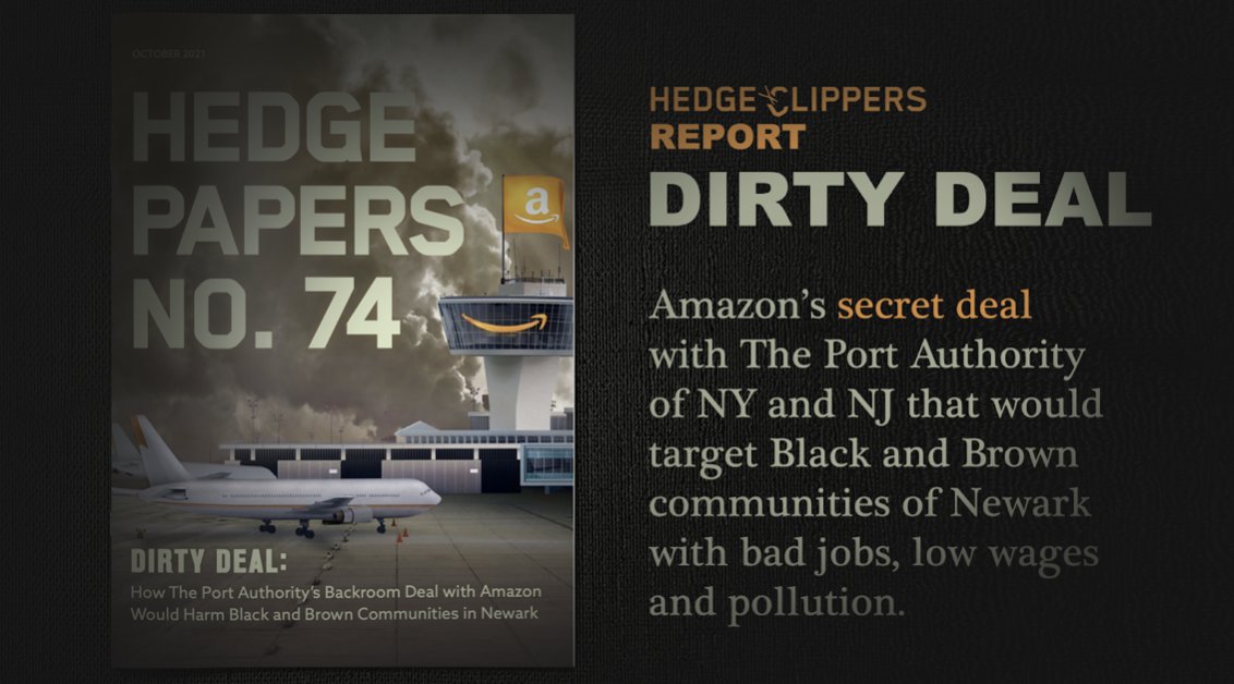 🚨🚨🚨NEW REPORT 🚨🚨🚨

DIRTY DEAL:  How The Port Authority’s Backroom Deal with Amazon Would Harm Black and Brown Communities in Newark.
#NoSecretHub

Read here: hedgeclippers.org/wp-content/upl…