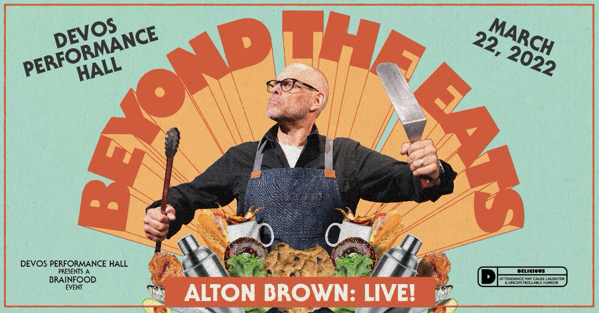 DeVosPerfHall's tweet photo. Today is #InternationalChefDay!
On March 22, we're thrilled to welcome @altonbrown to the #DeVosHall stage, where he'll add allย the sugar, spice, and everything nice to our lives! ๐ฒ๐งโ๐ณ
#AltonBrown #DeVosPerfHall #ChefDay #DeVosPerformanceHall #BeyondTheEats https://t.co/NbrNzHOtdO