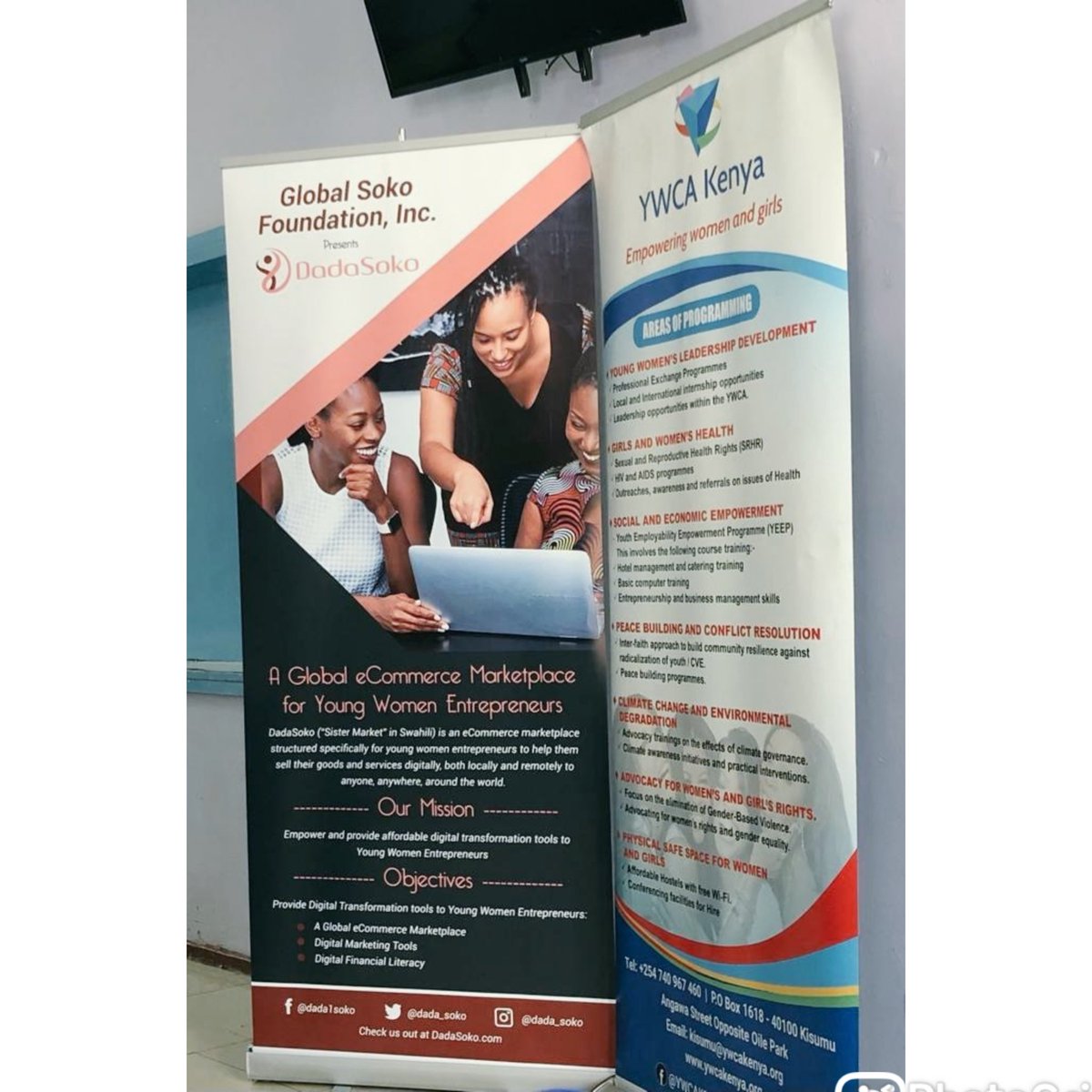 Dada_soko's tweet photo. We partner with different organisations to training Young Women Entrepreneurs on e-Commerce & Digital Marketing of their Innovative Products. Thank you @kenyaymca
#supportlocalbusiness
#womenempowerment
#womeninbusiness
#creativewomen
#creativewomencommunity https://t.co/XGS5ZVu0dd