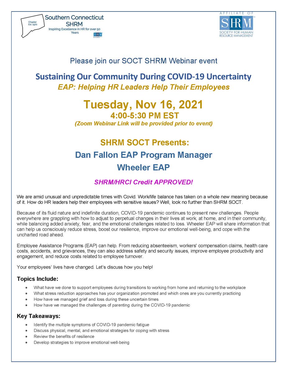 Southern CT SHRM tweet media