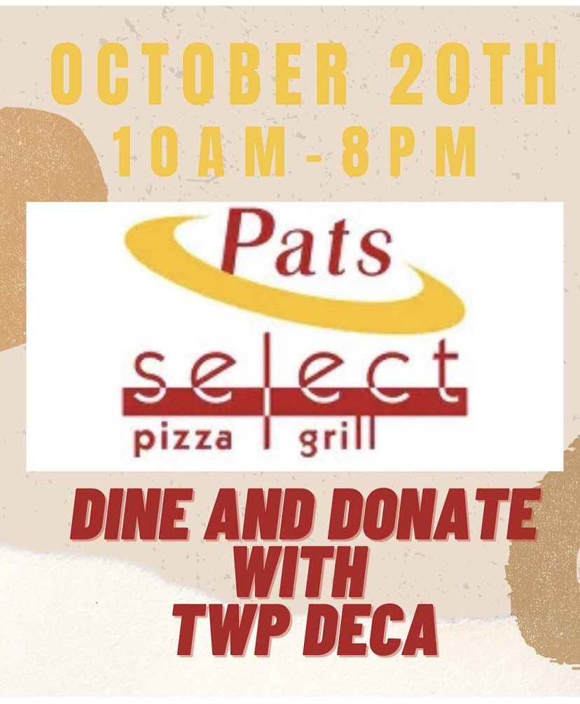 TwpDECA's tweet photo. Join us today!!!!! @TwpSchoolStore @twppride @sarasimpson23 https://t.co/7PmcRNdrnF